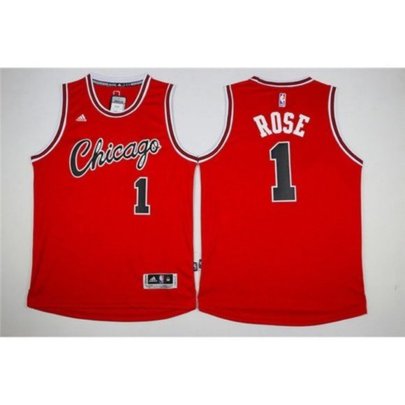 derrick rose bulls jersey stitched